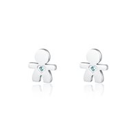 Earrings Brand Woman Kidz in Steel Cristallo 05ER015 - 05ER015